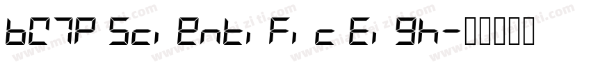 BW7p Scientific Eigh字体转换